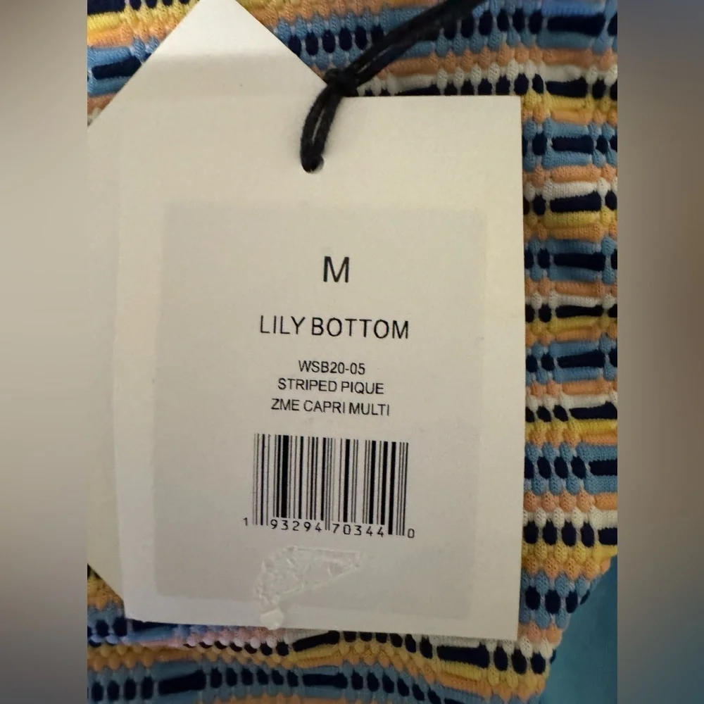 ONIA Lily striped mid-rise bikini briefs